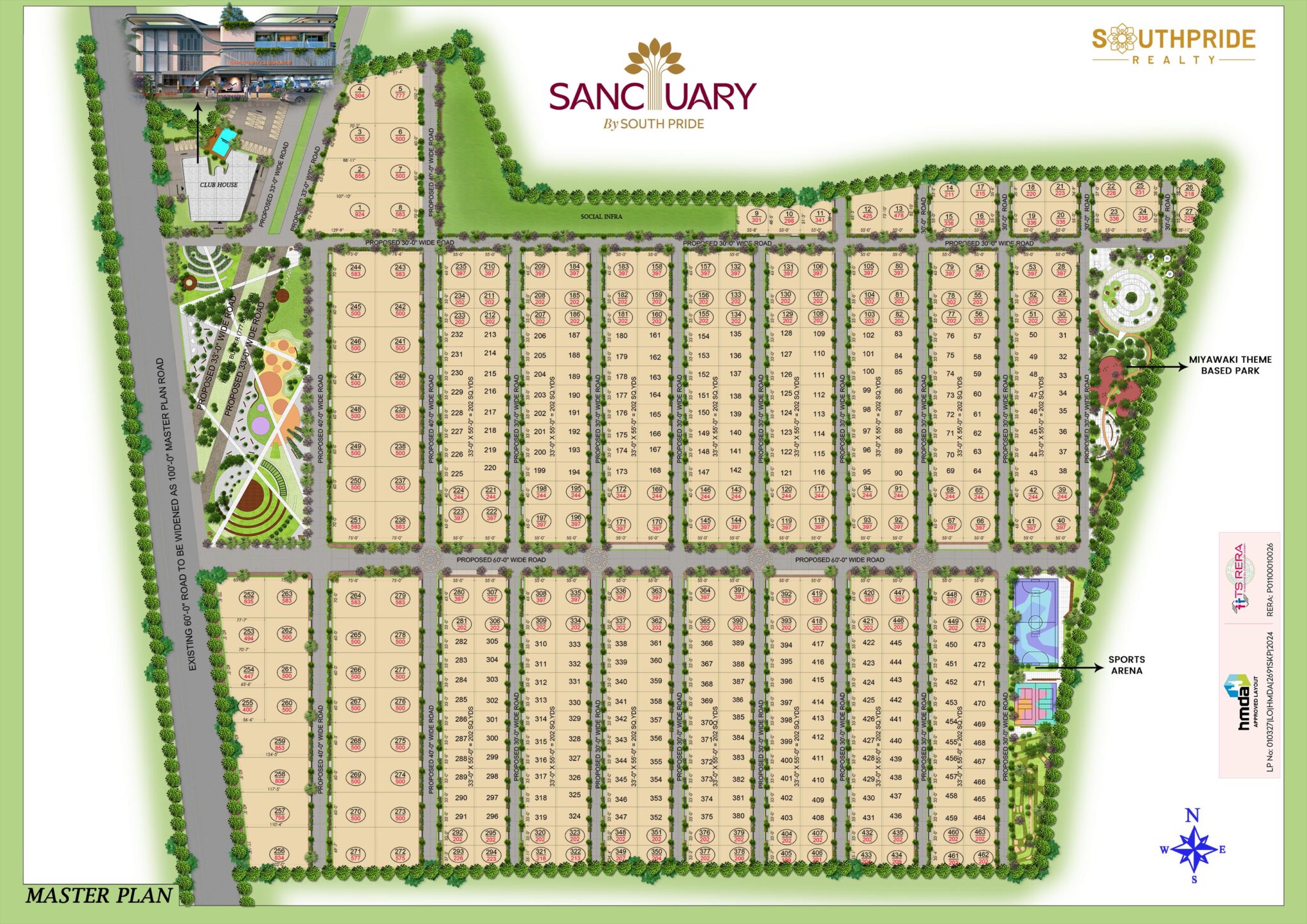 Southpride Sanctuary Julkal Masterplan
